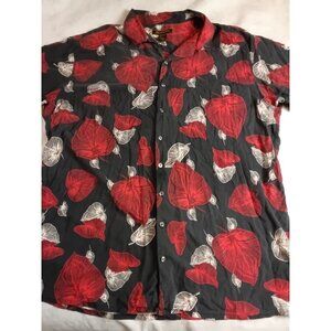 George Foreman Signature Collection Shirt Men 3XT Silk Short Sleeve Floral
